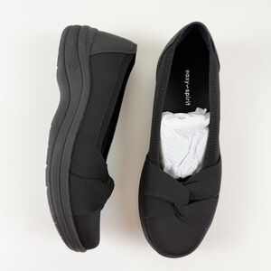 Easy Spirit Heidy Knit Slip-On Flats Womens 7.5M Black NEW